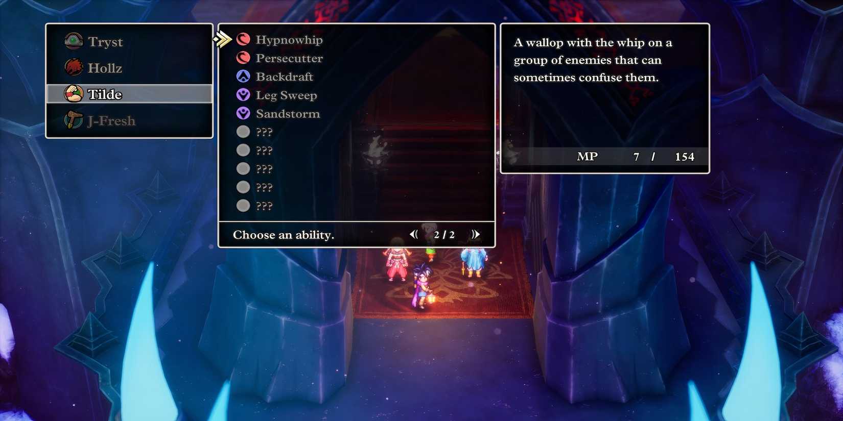 Hypnowhip skill in Dragon Quest 3 HD-2D Remake