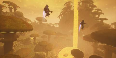 Jetpacking through an alien world in Abiotic Factor