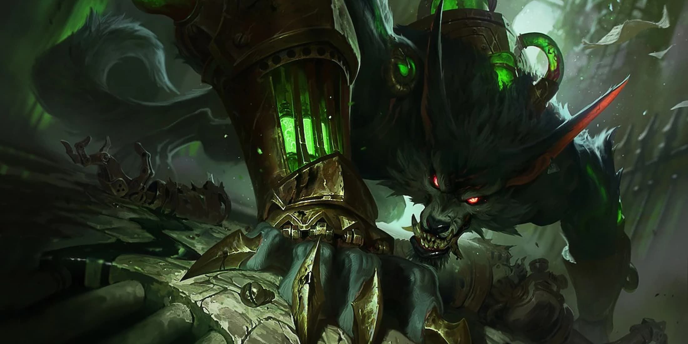 Reworked Warwick's default splash art in LoL