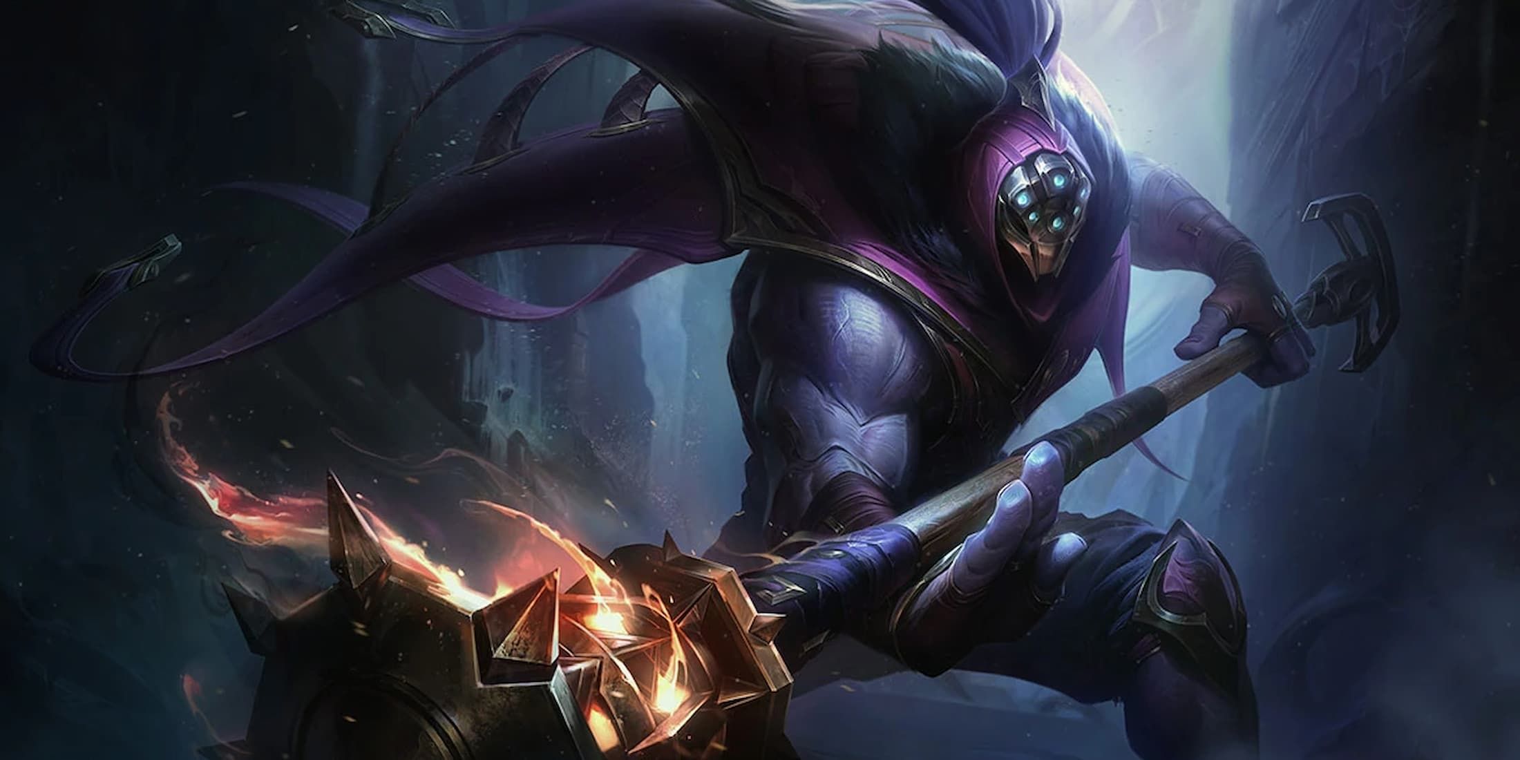 Jax's reworked splash art in LoL