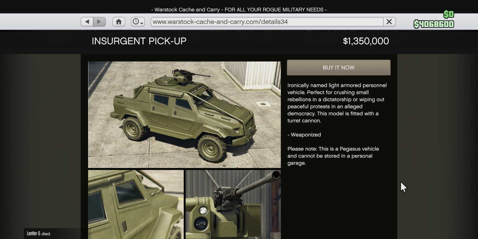 insurgent pick-up