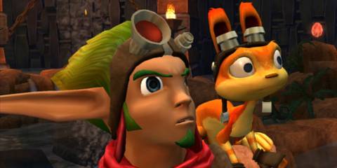 Jak and Daxter in the Spargus throne room in Jak 3