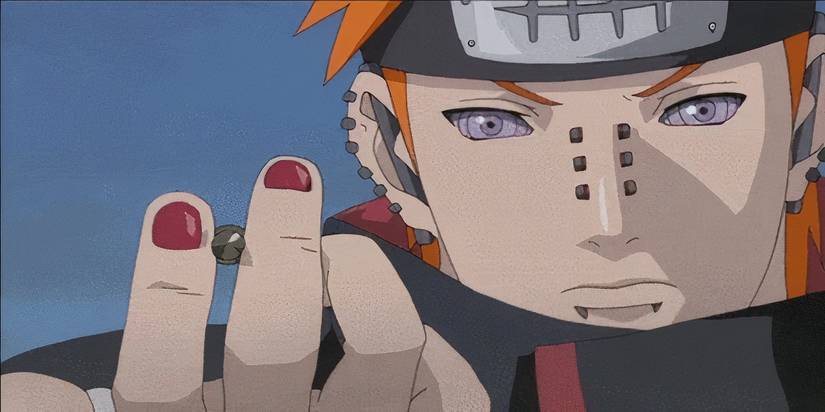 Pain's painted nails in Naruto