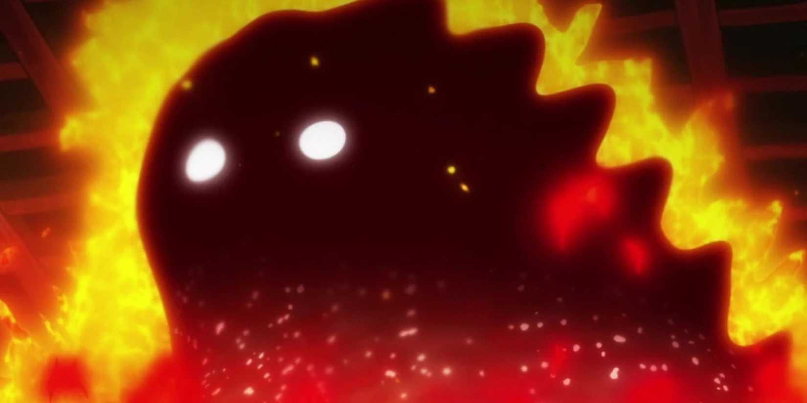 Kanjuro creates Kazenbo in the middle of Onigashima.