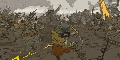Key Art Showing Multiple WWI Soldiers Running Through No Man's Land From Valiant Hearts Coming Home