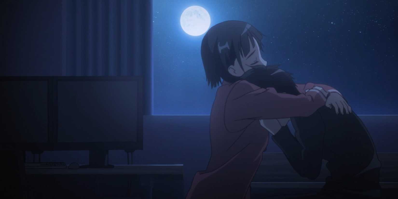 Leafa comforts Kirito