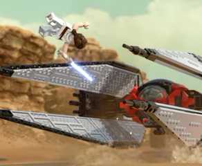 Leia spaceship jump