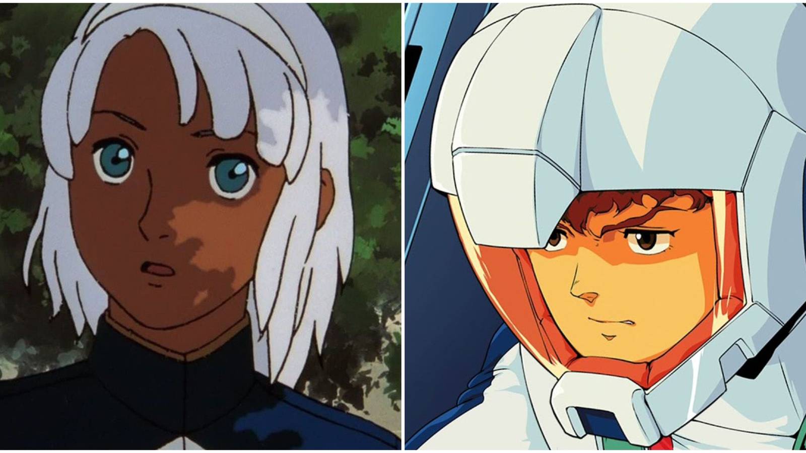 Loran Cehack and Amuro Ray in Gundam