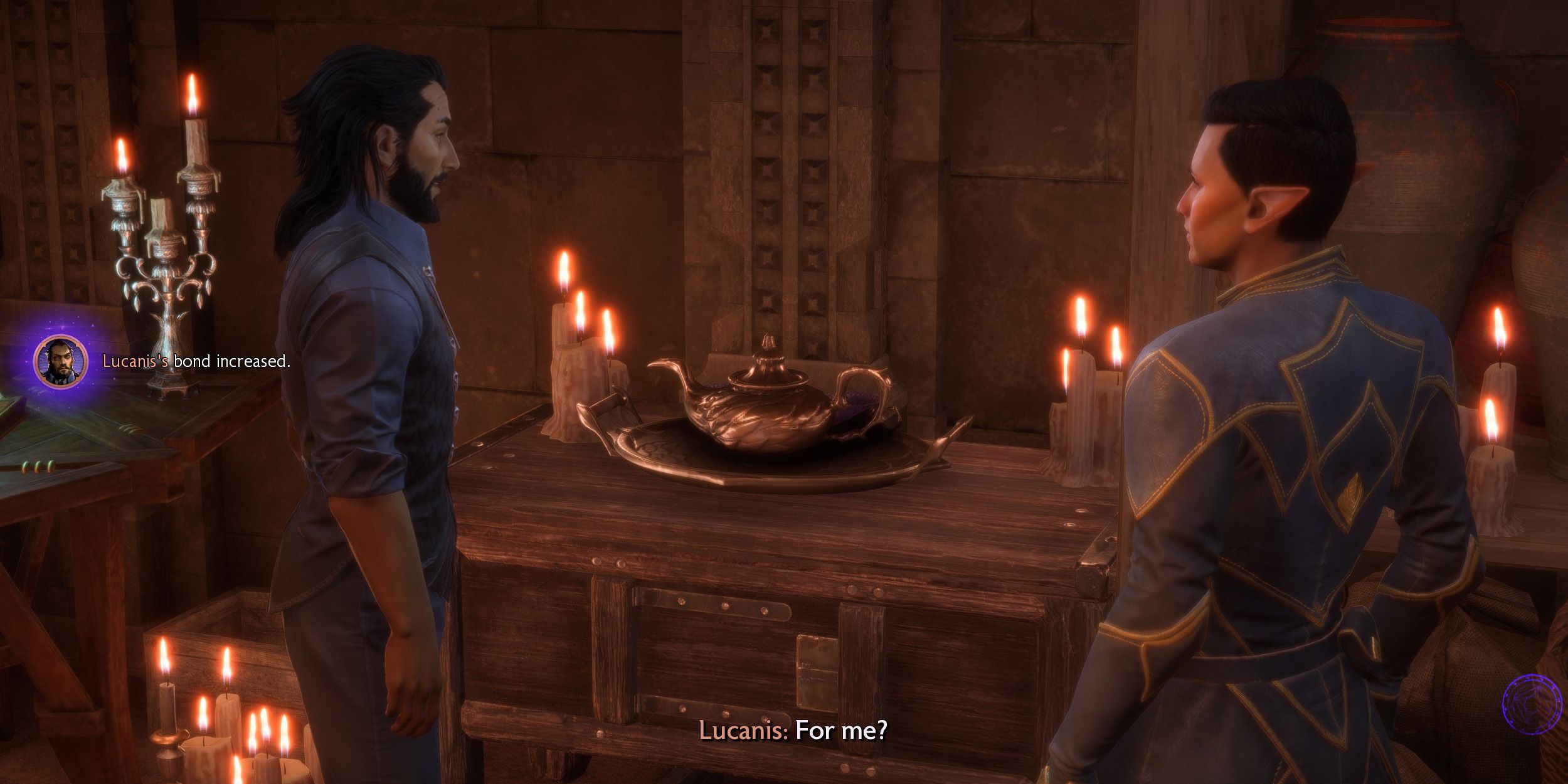 Dragon Age: The Veilguard - Guía romántica de Lucanis