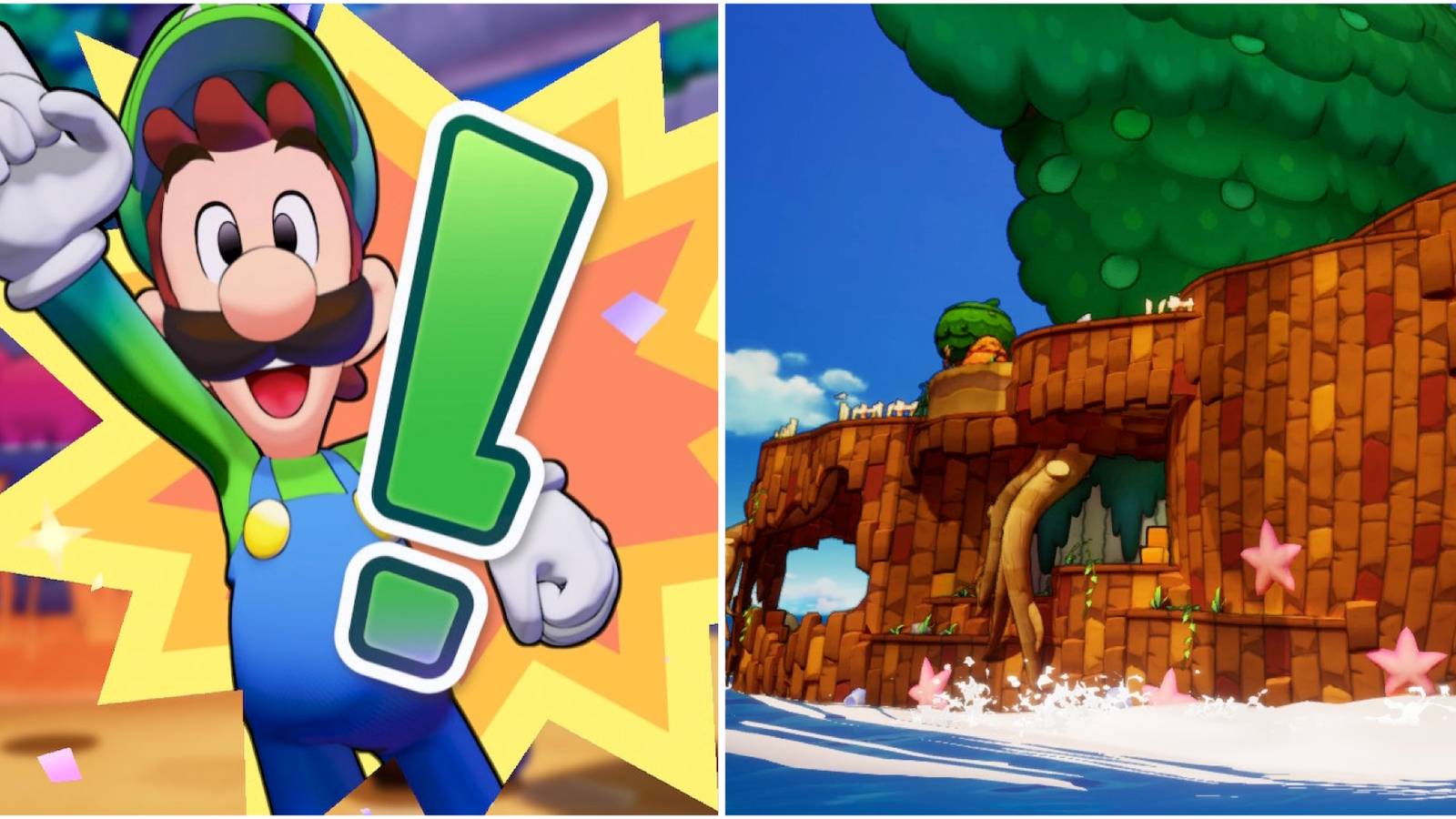 Luigi getting a Luigi Logic inspiration and Shipshape Island in Mario & Luigi Brothership