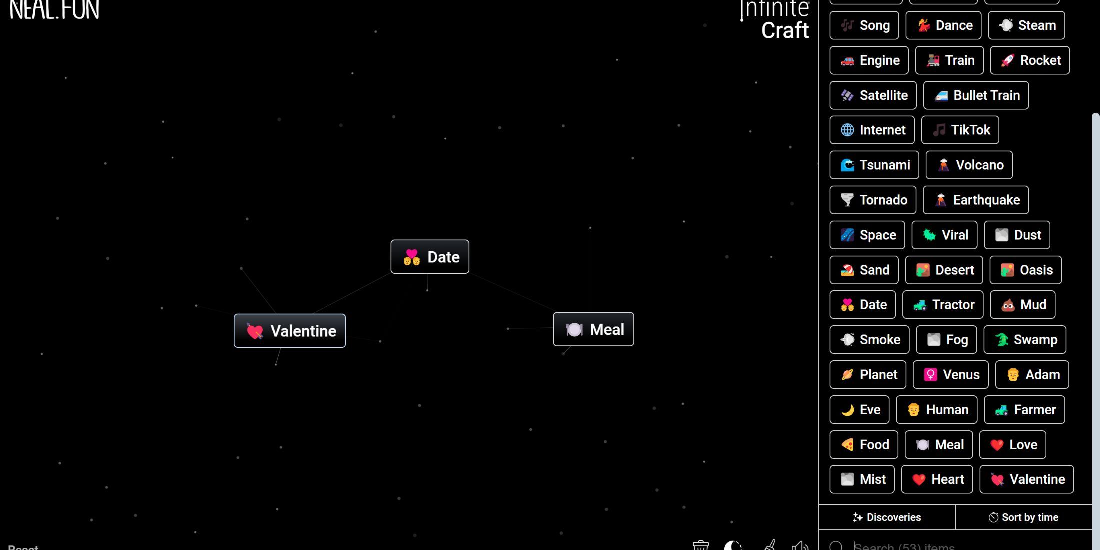 making date with valentine and meal blocks infinite craft