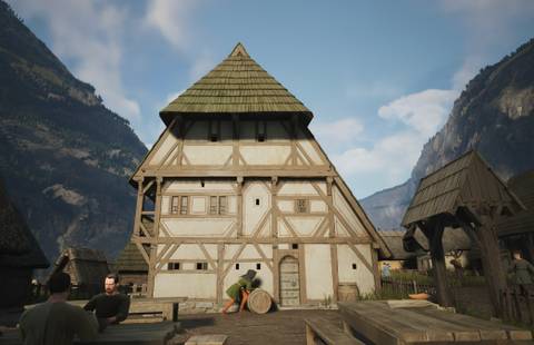 A new building upgrade in Manor Lords