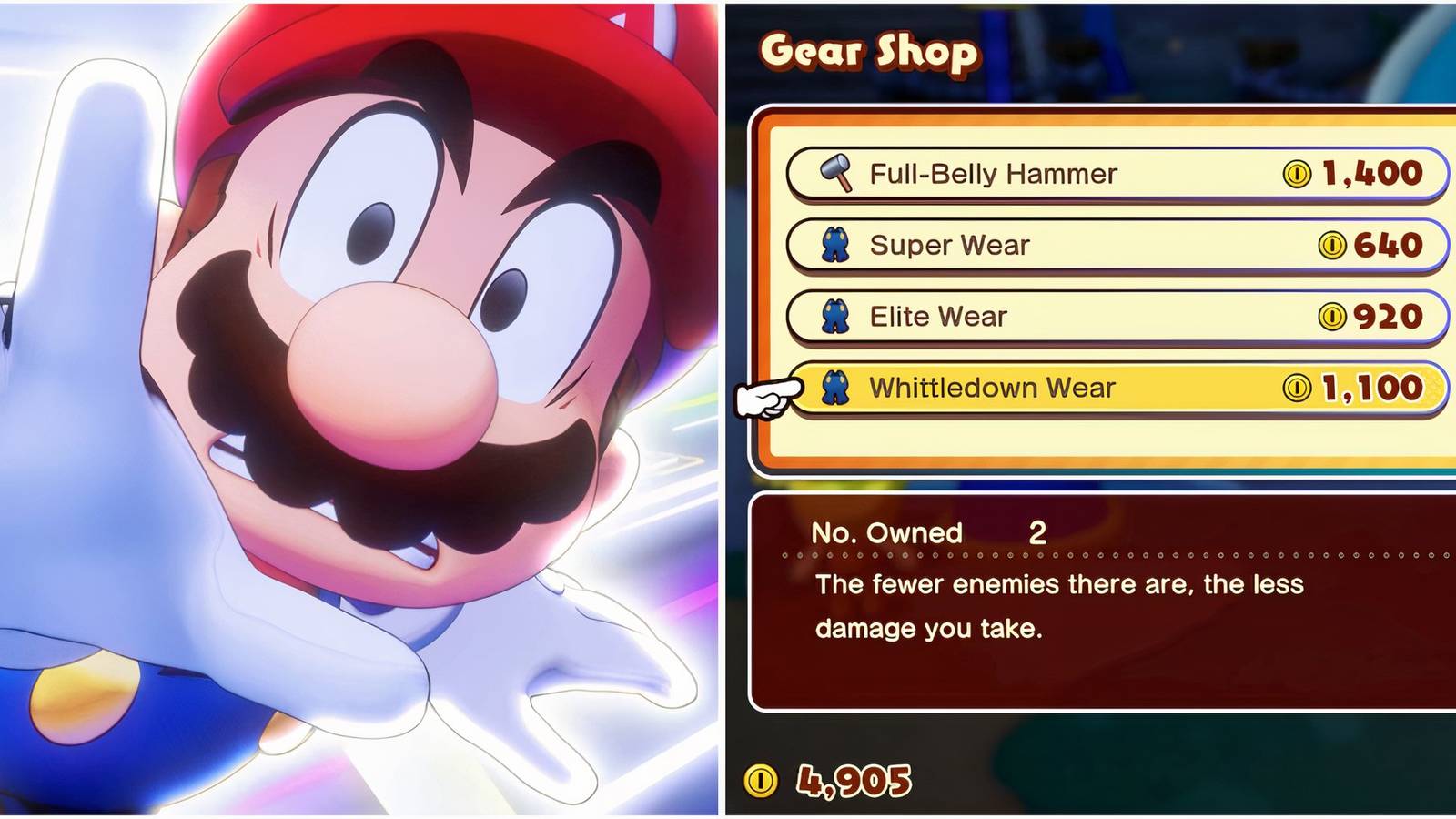 Mario and Whittledown Wear armor in Mario & Luigi Brothership