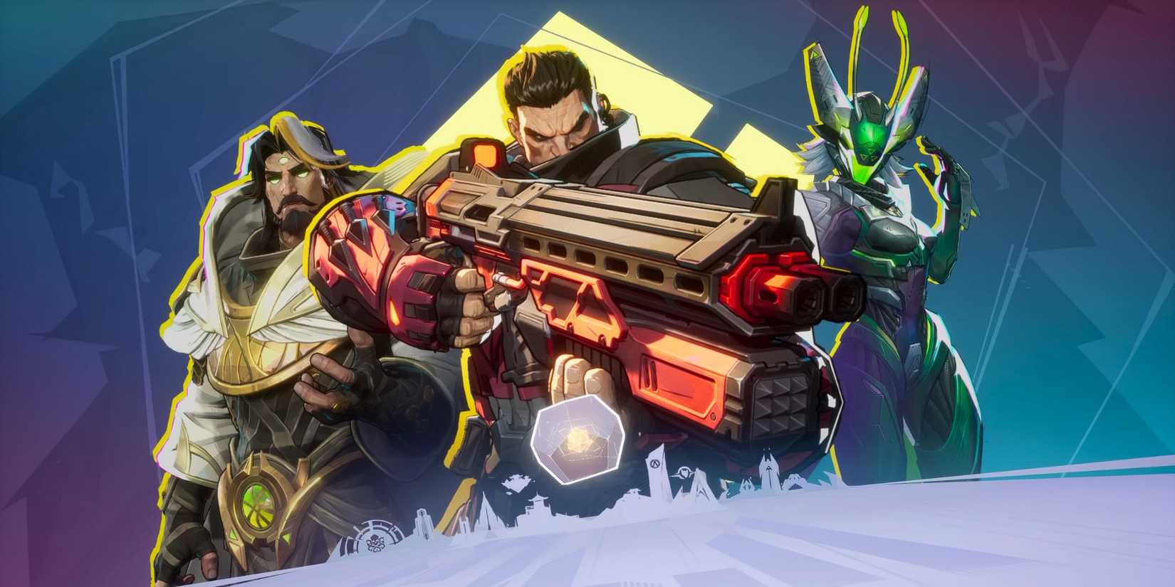 Adam Warlock, The Punisher, and Mantis from Marvel Rivals