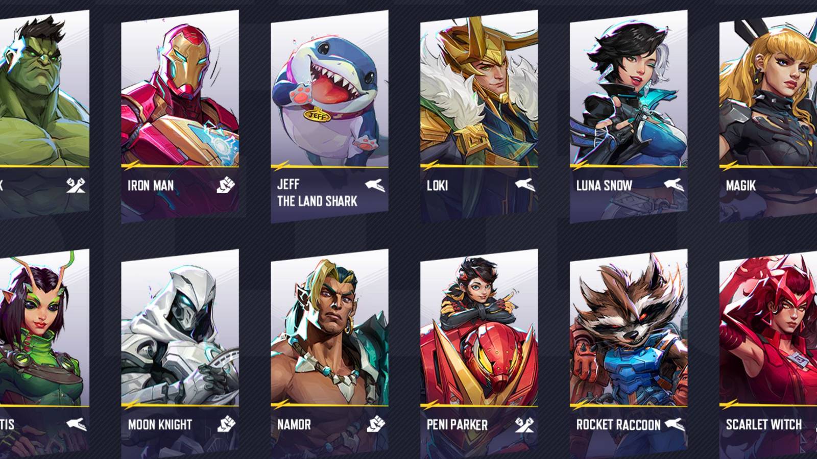 Marvel Rivals Hero Roster