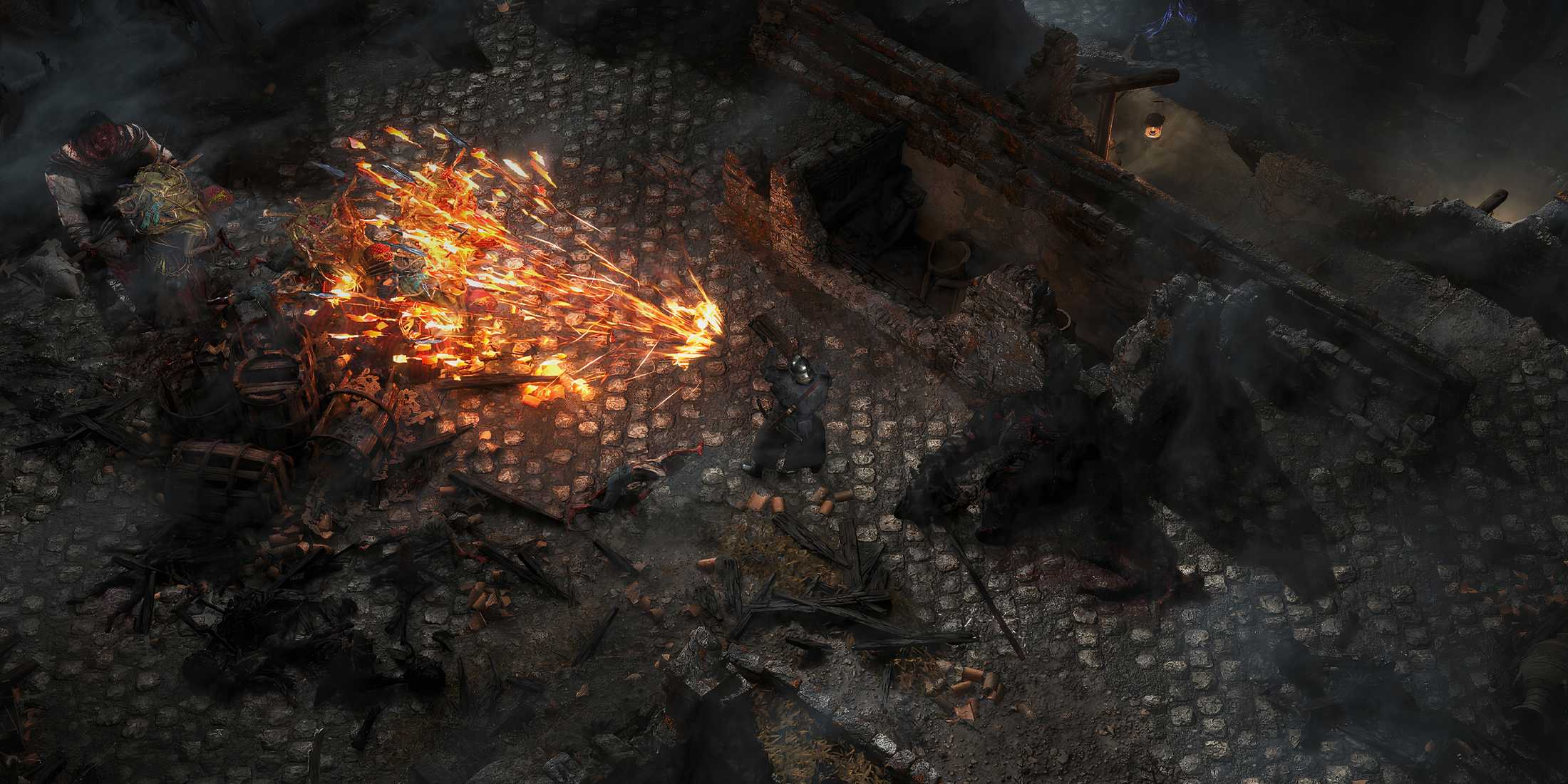 Mercenary firing explosive rounds in Path of Exile 2