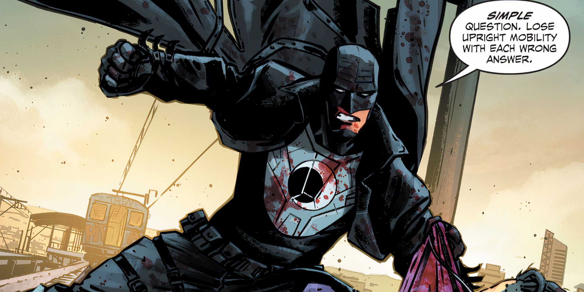 Midnighter attacking a criminal in Midnighter And Apollo #1