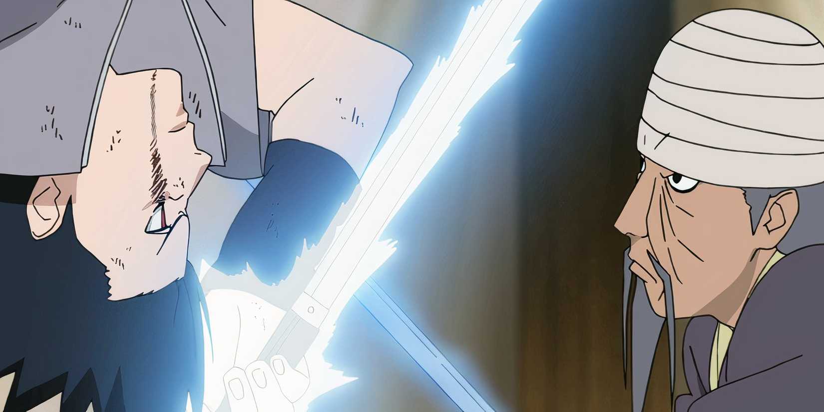 Mifune and Sasuke in Naruto