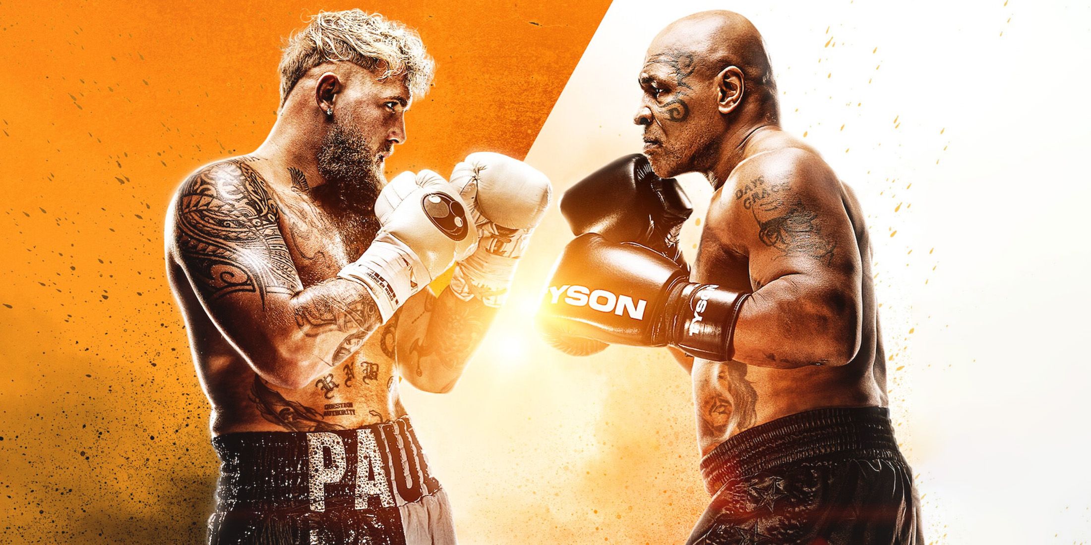 Mike Tyson Jake Paul fight Netflix key art