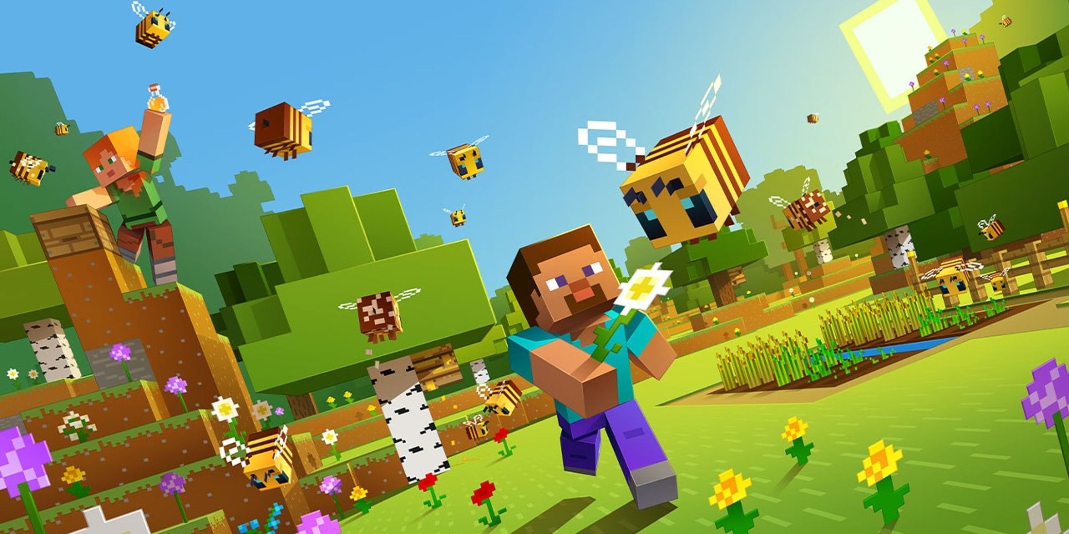 Minecraft Fan Shows Off Incredible Painting of the Games Bees