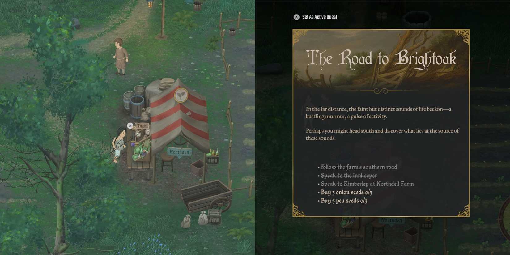 mirthwood the road to brightoak quest kimberly location buy peas and onions seeds