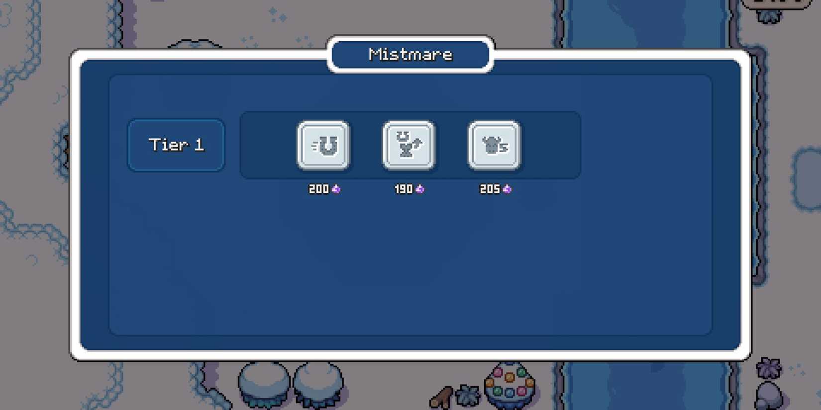 Mistmare tier 1 skills perks in Fields of Mistria