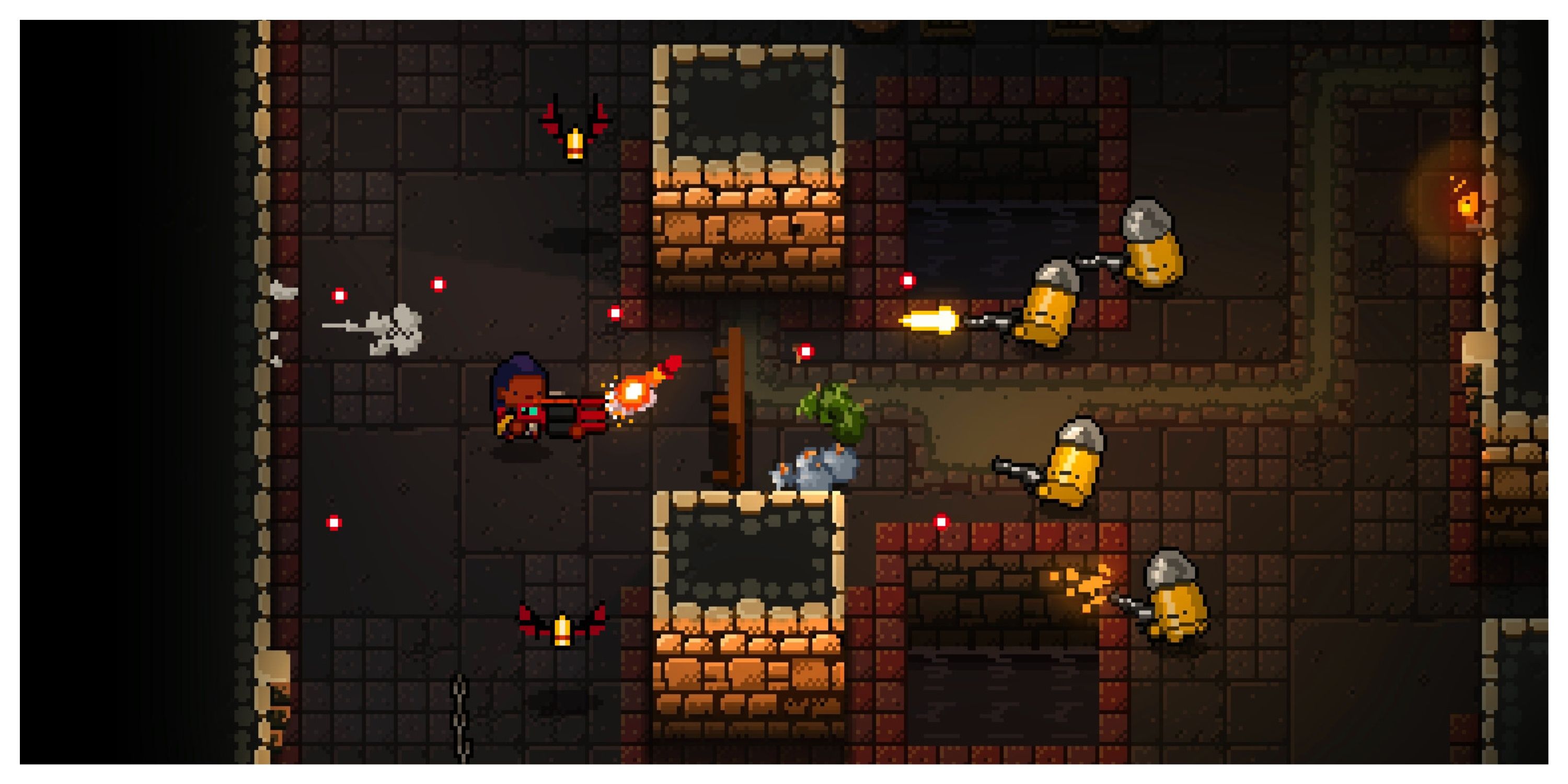 Enter The Gungeon - Steam Screenshot (Fighting Multiple Enemies)