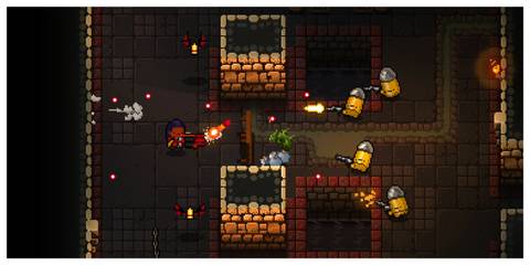 Enter The Gungeon - Steam Screenshot (Fighting Multiple Enemies)