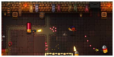 Enter The Gungeon - Steam Screenshot (Performing A Dodge Roll)