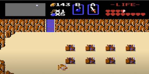 sand scene from the legend of zelda