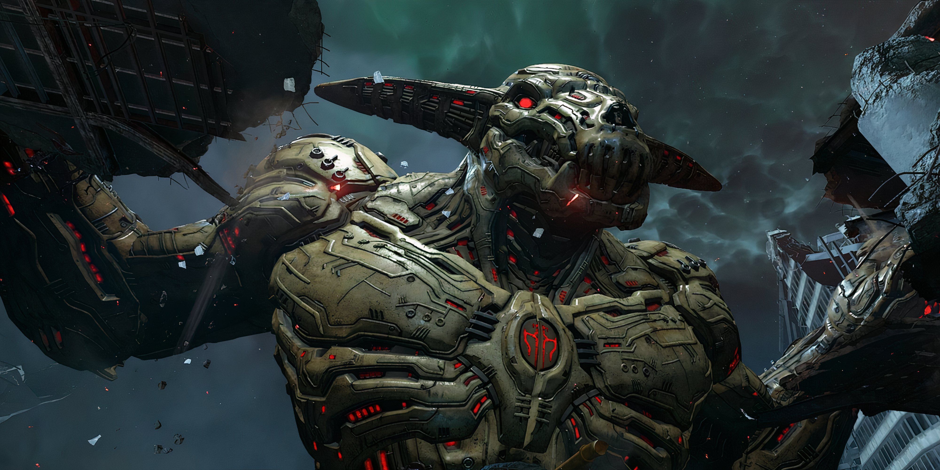 8 Strongest Demons In Video Game History Icon of Sin from Doom Eternal