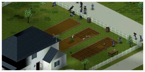 Project Zomboid - Steam Screenshot (Zombies Falling Upon A Farm)