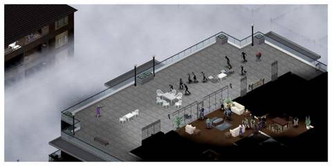 Project Zomboid - Steam Screenshot (A Horde Charging A Player)