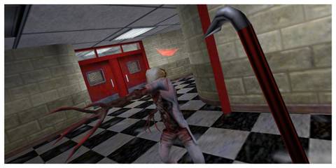 Half-Life - Steam Screenshot (Fighting A Headcrab Zombie)
