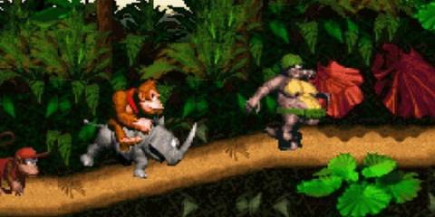 gameplay in Donkey Kong Country for SNES