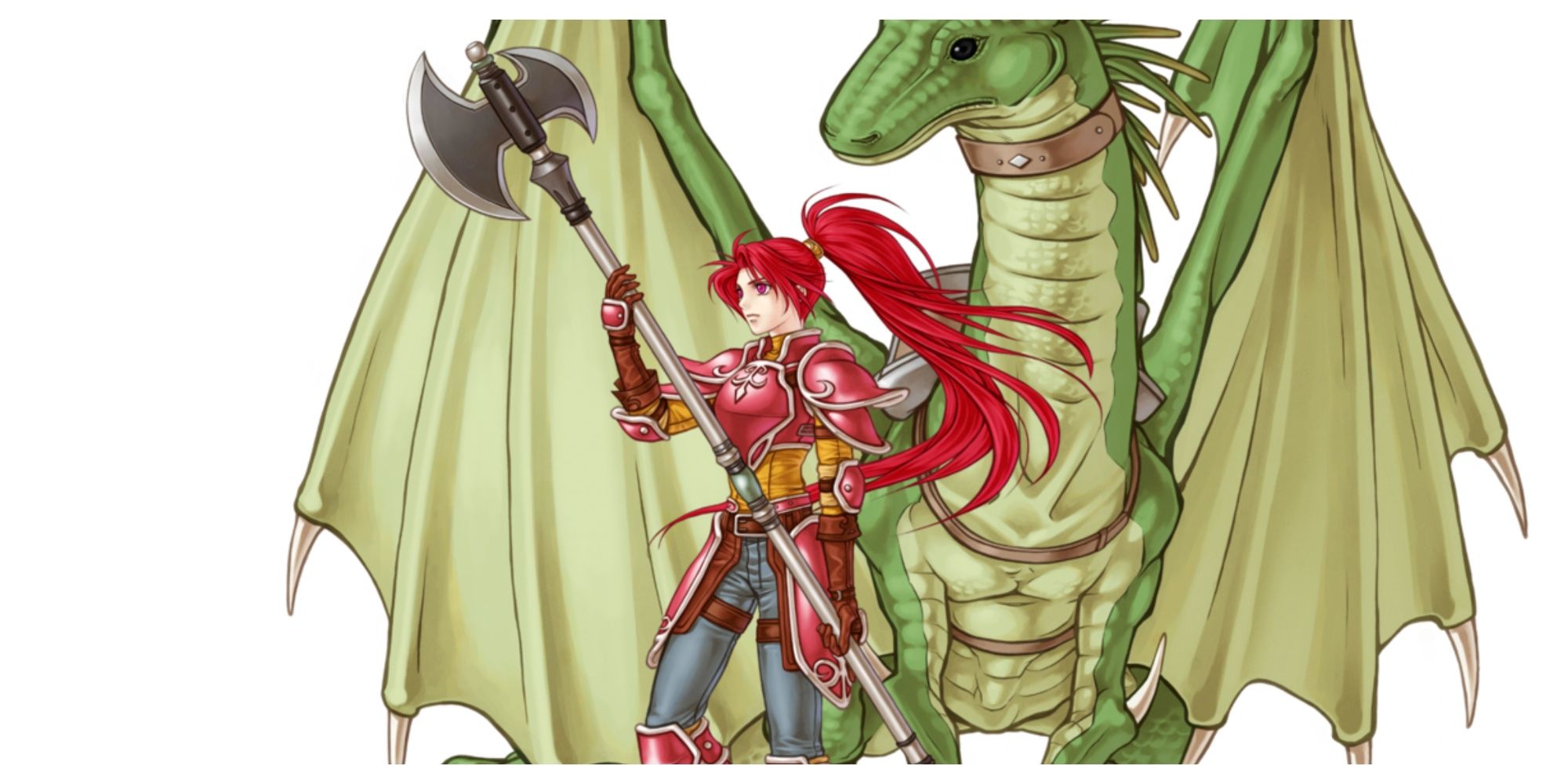 Jill with her Wyvern in Radiant Dawn