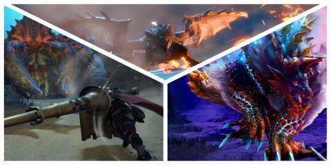 Apex Diablos, Rathian and Zinogre 