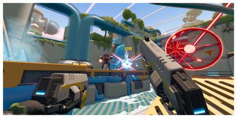 Roboquest - Steam Screenshot (Firing Handguns)