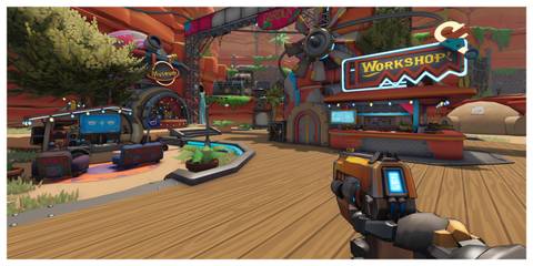 Roboquest - Steam Screenshot (Approaching The Workshop)