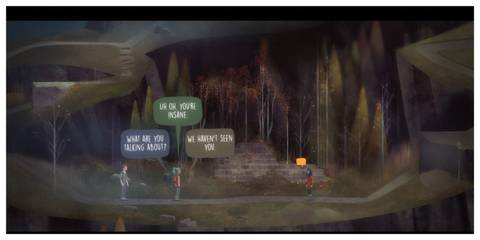 Oxenfree - Steam Screenshot (Choosing Dialogue Options)