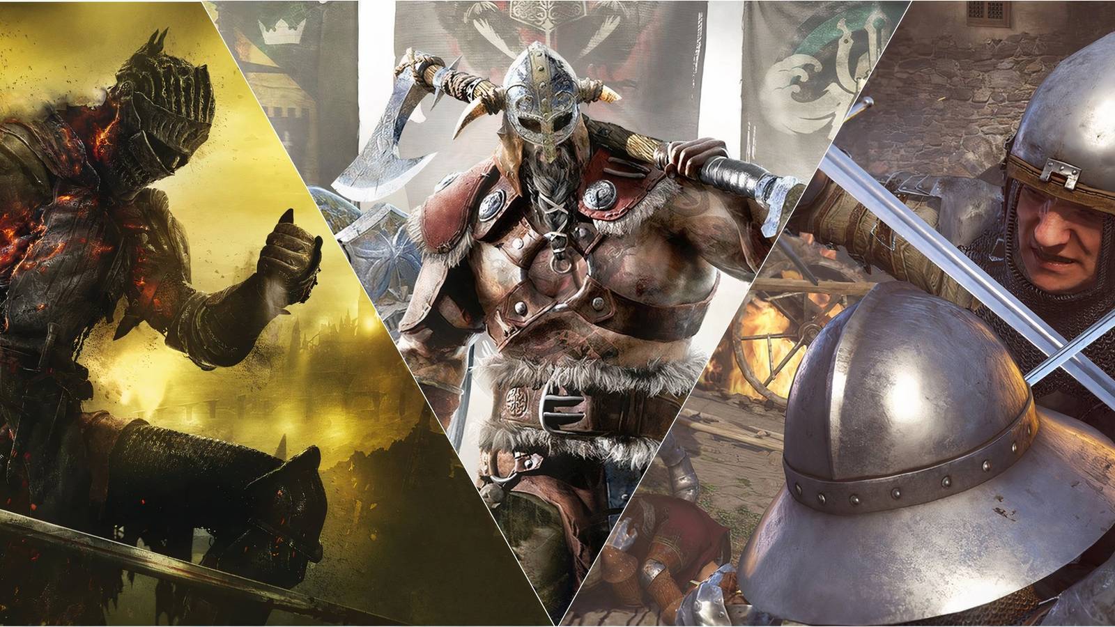 Dark Souls, For Honor , Kingdom Come