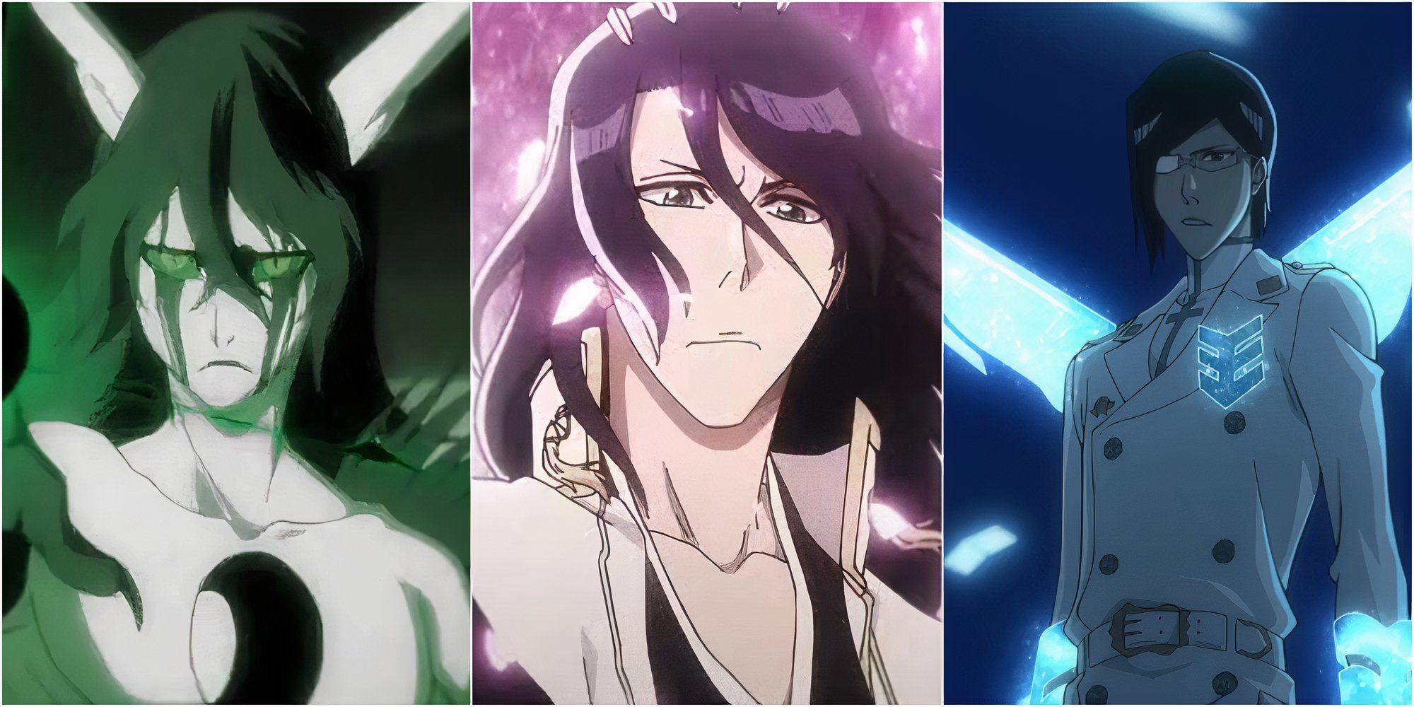 Ulquiorra, Byakuya and Uryu 