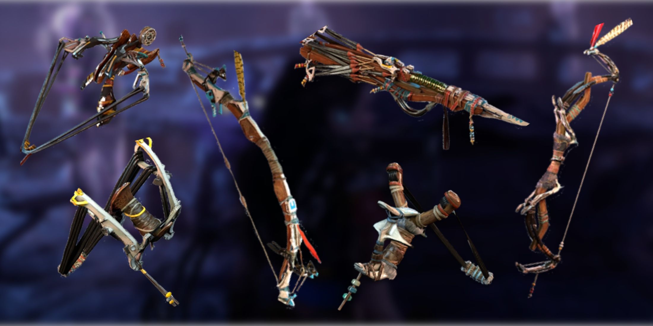 A selection of popular early game weapons