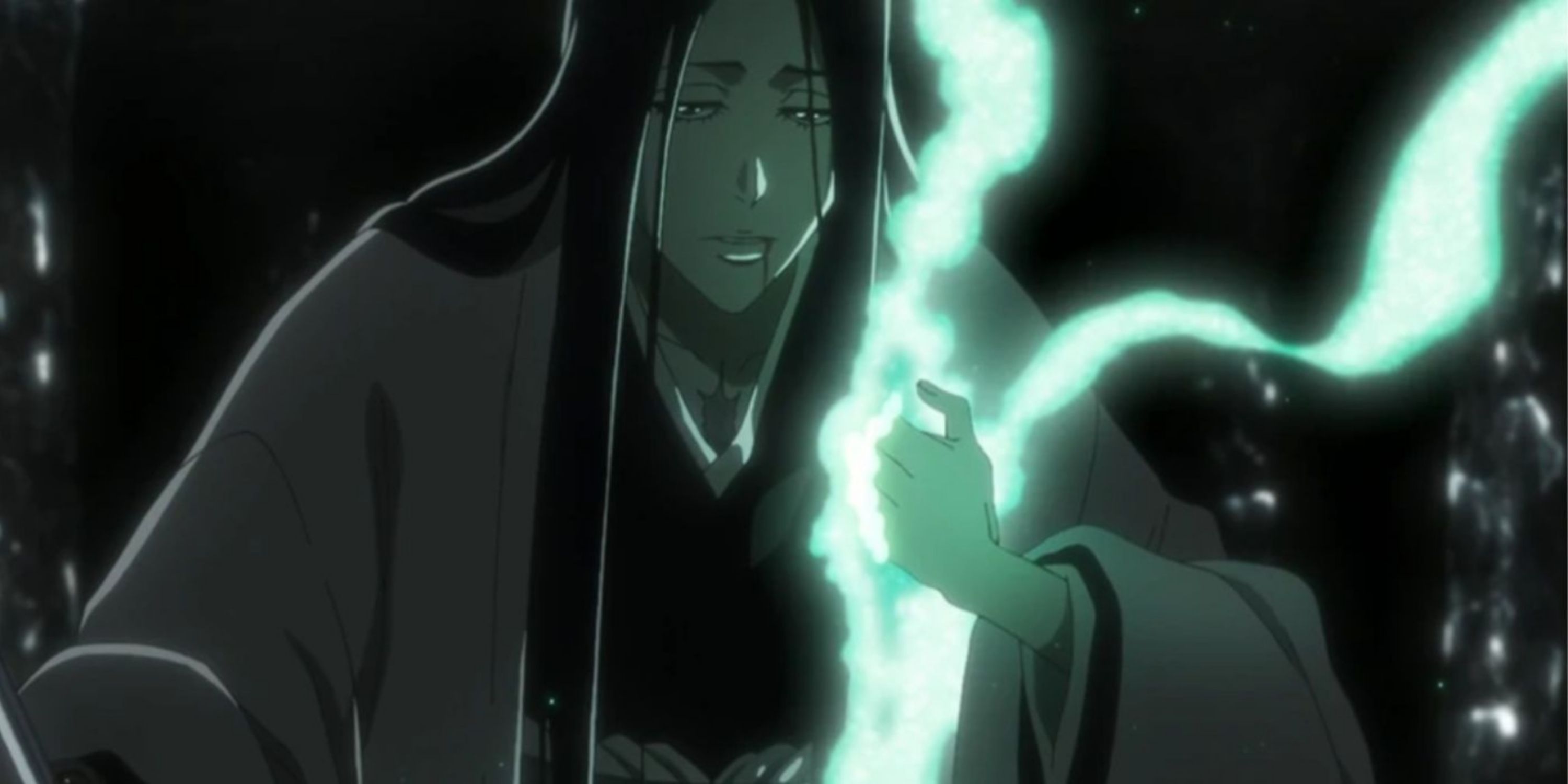 Unohana healing herself in Bleach