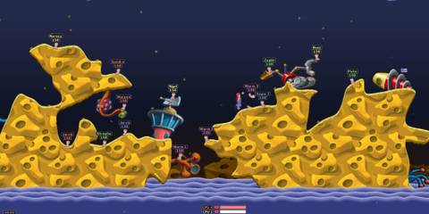 Gameplay from Worms Armageddon