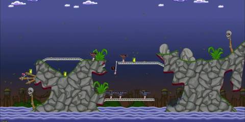 Gameplay from Worms Armageddon