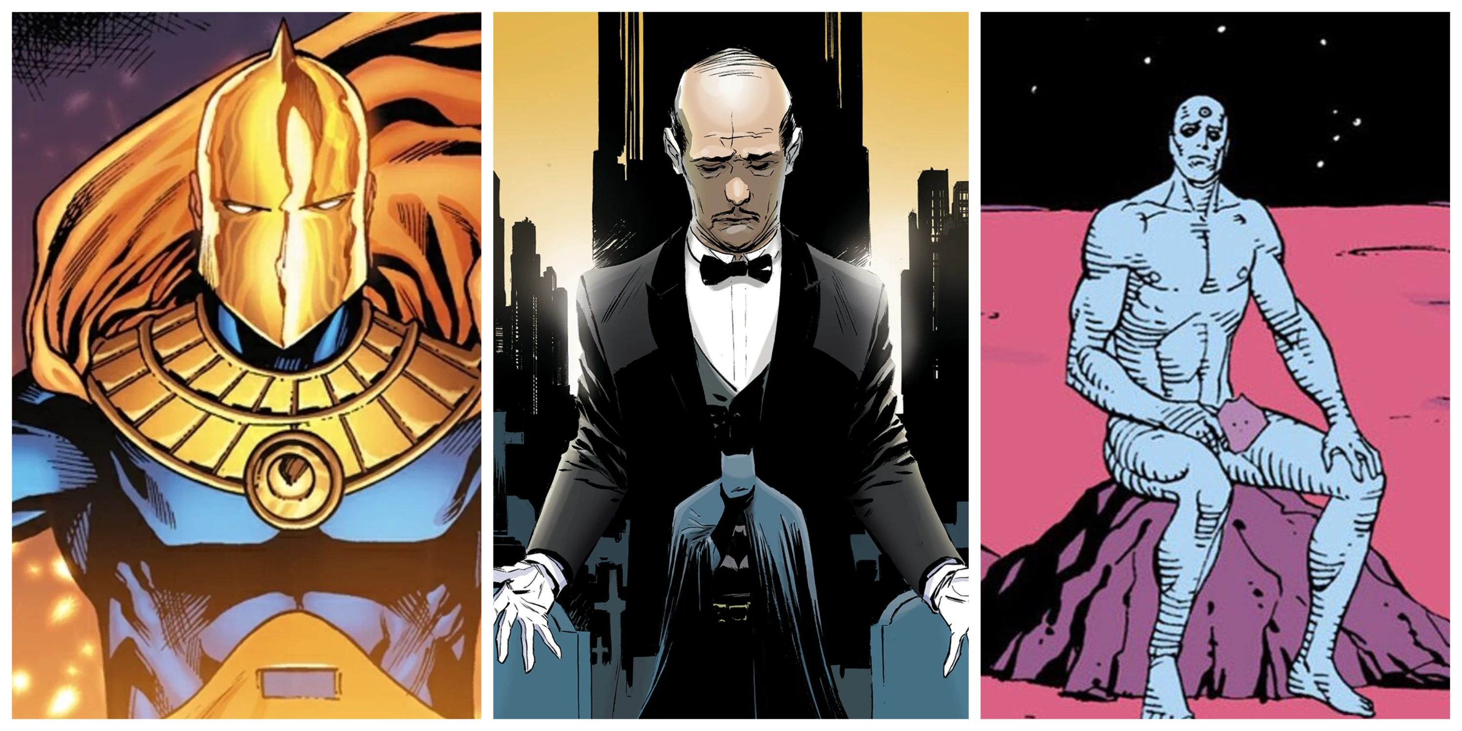 dr fate, alfred pennyworth, dr manhattan