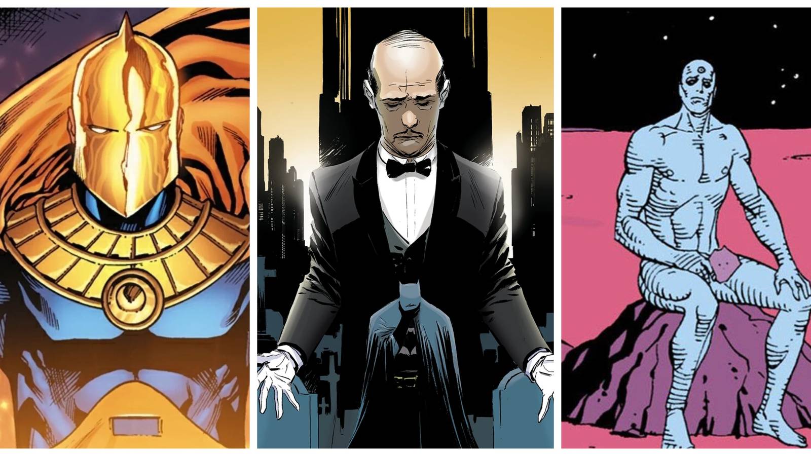dr fate, alfred pennyworth, dr manhattan