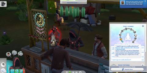 at the wolf bar in the sims 