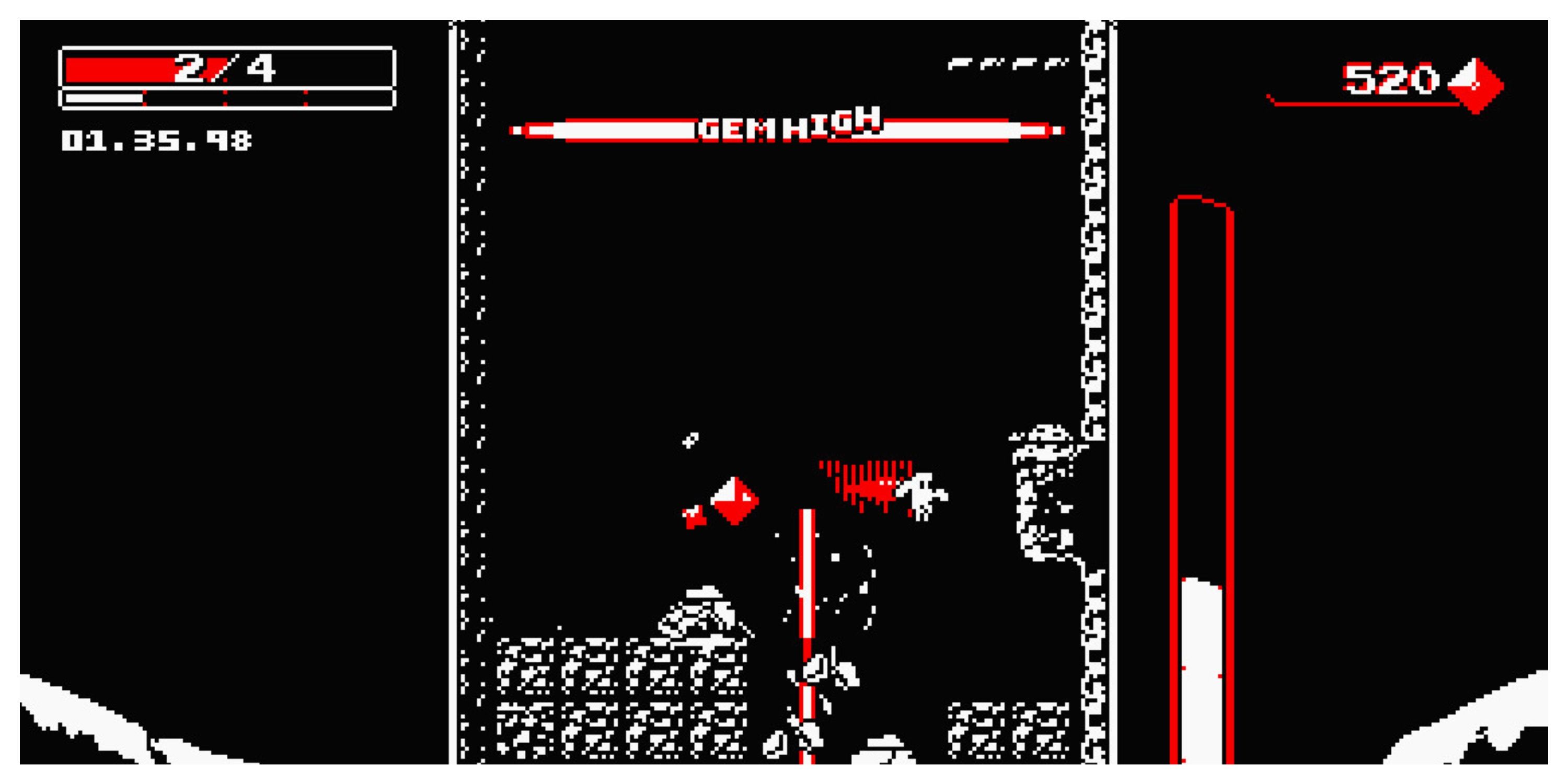 Downwell - Steam Screenshot (Falling Down The Well)